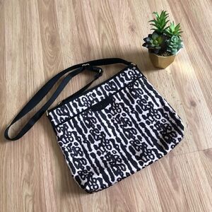 COACH Animal Print Canvas Adjustable Strap Crossbody File Bag Messenger F31686